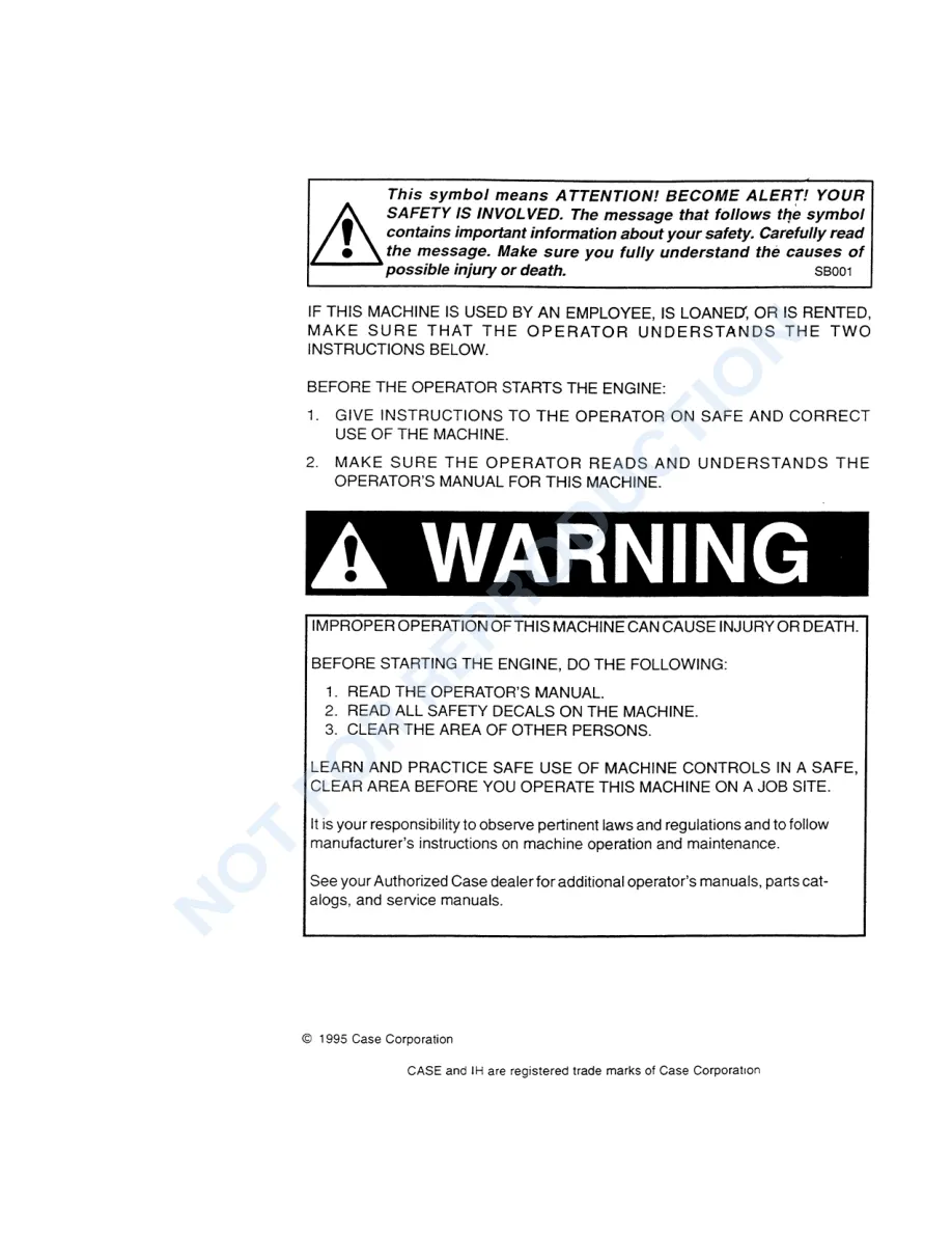 Case IH 1690 Tractor Service & Repair Manual preview page 2