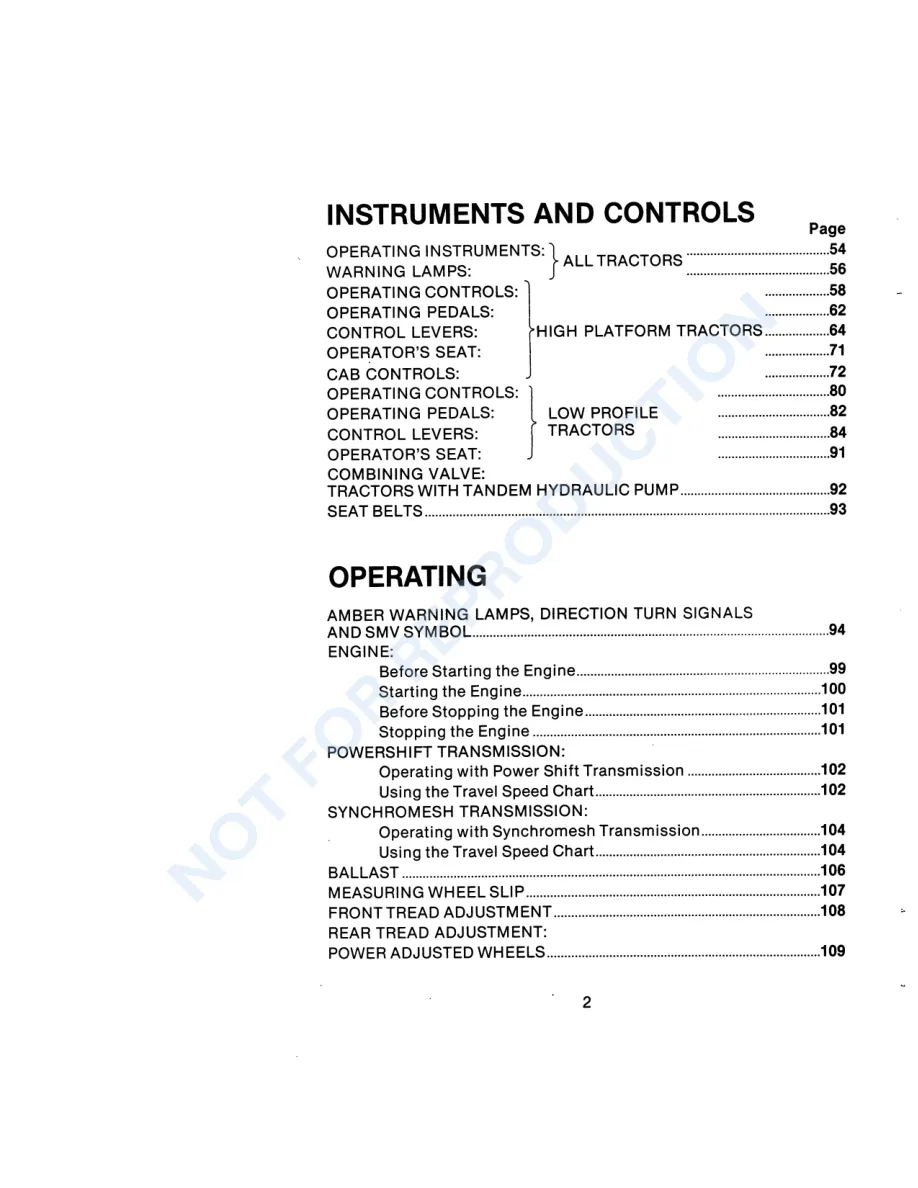 Case IH 1690 Tractor Service & Repair Manual preview page 4
