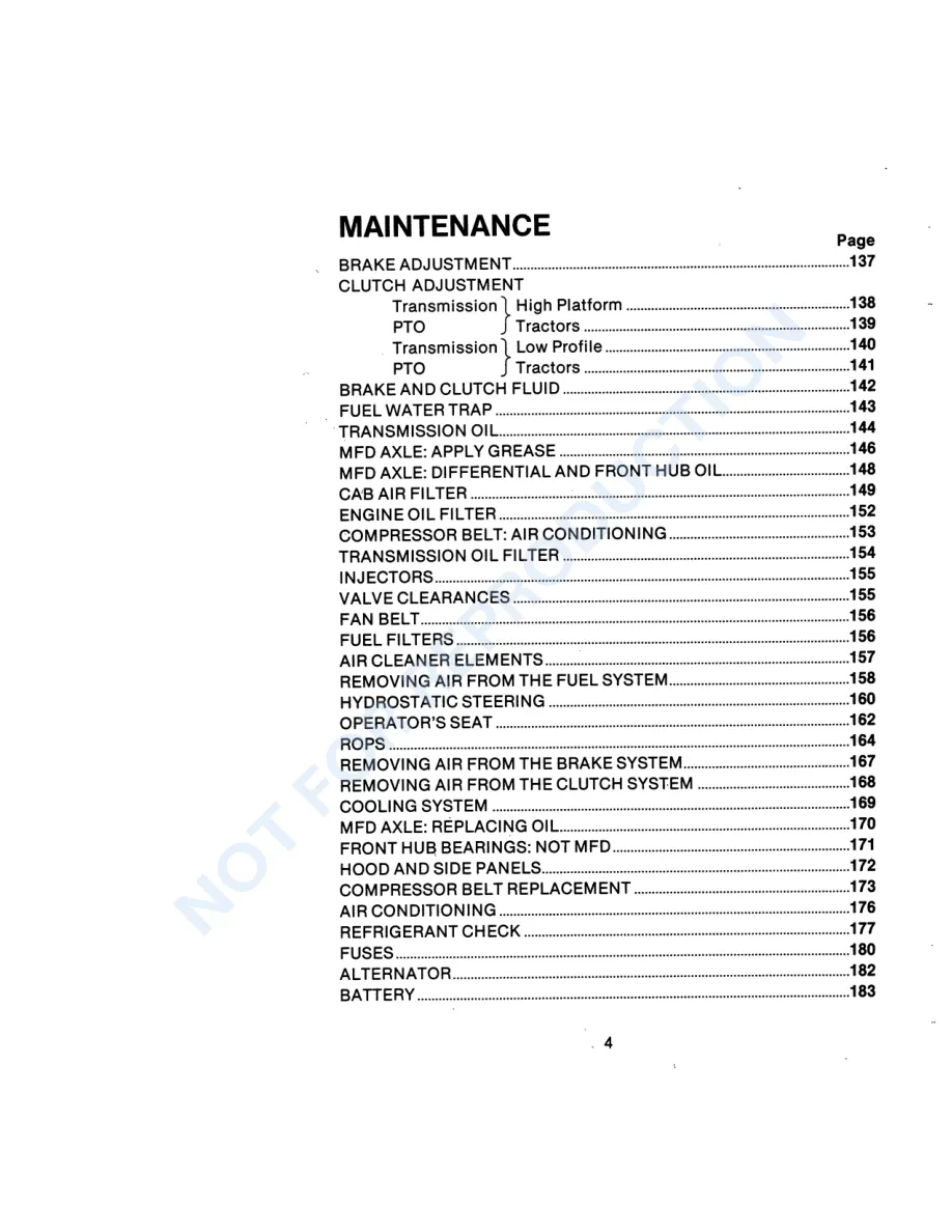 Case IH 1690 Tractor Service & Repair Manual preview page 6