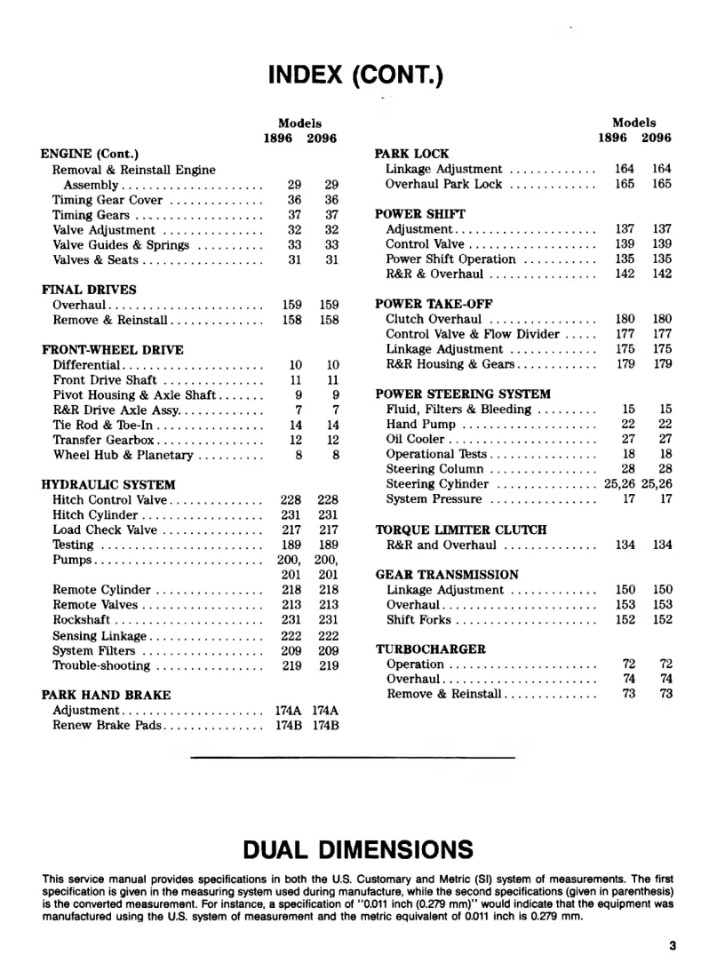 Case IH 2096 Tractor Service & Repair Manual preview page 2