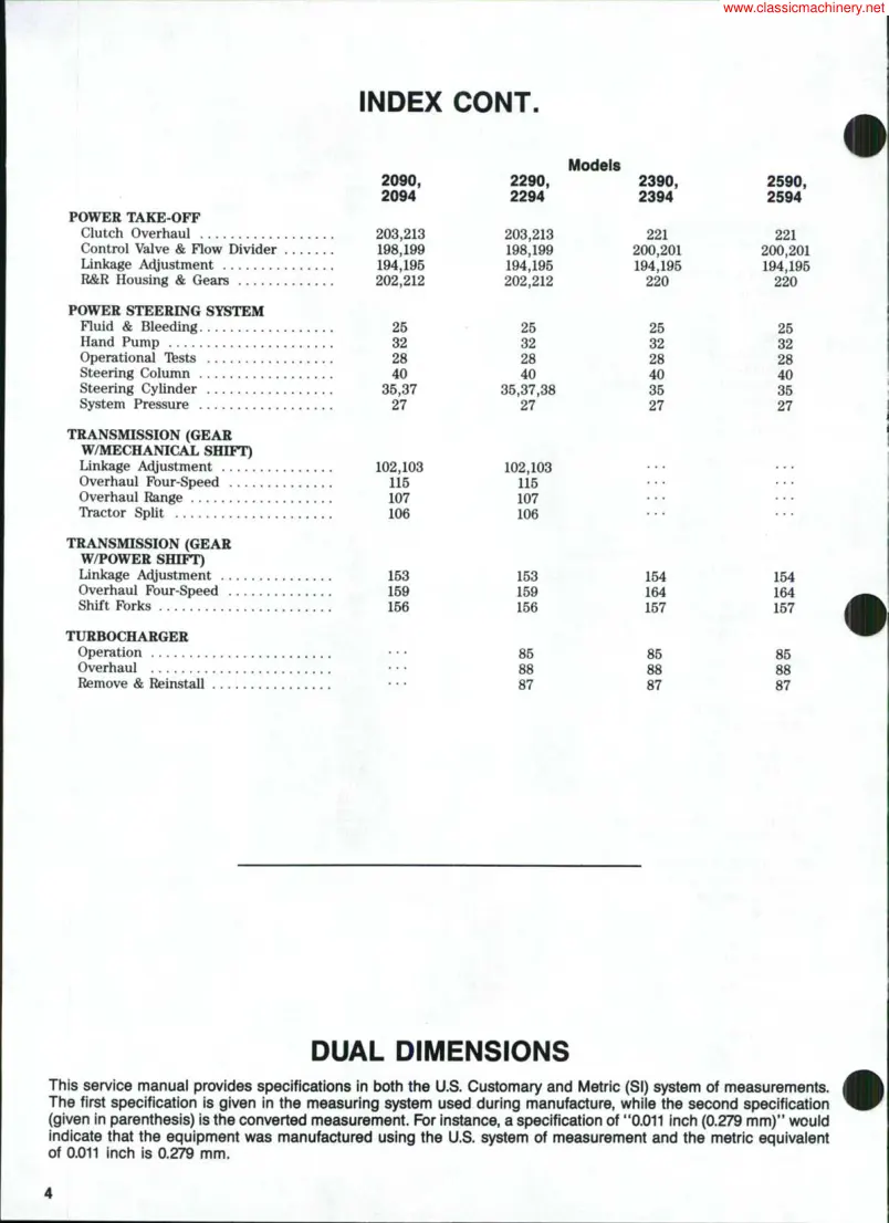 Case IH 2294 Tractor Service & Repair Manual preview page 3