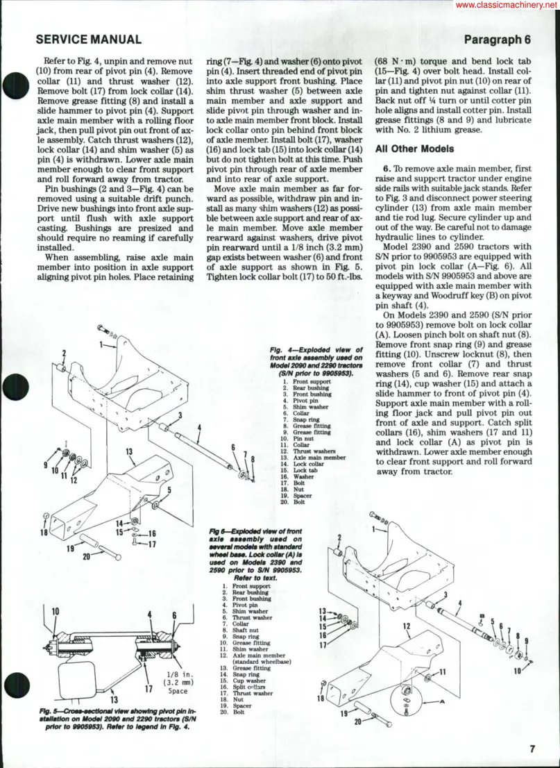 Case IH 2294 Tractor Service & Repair Manual preview page 6