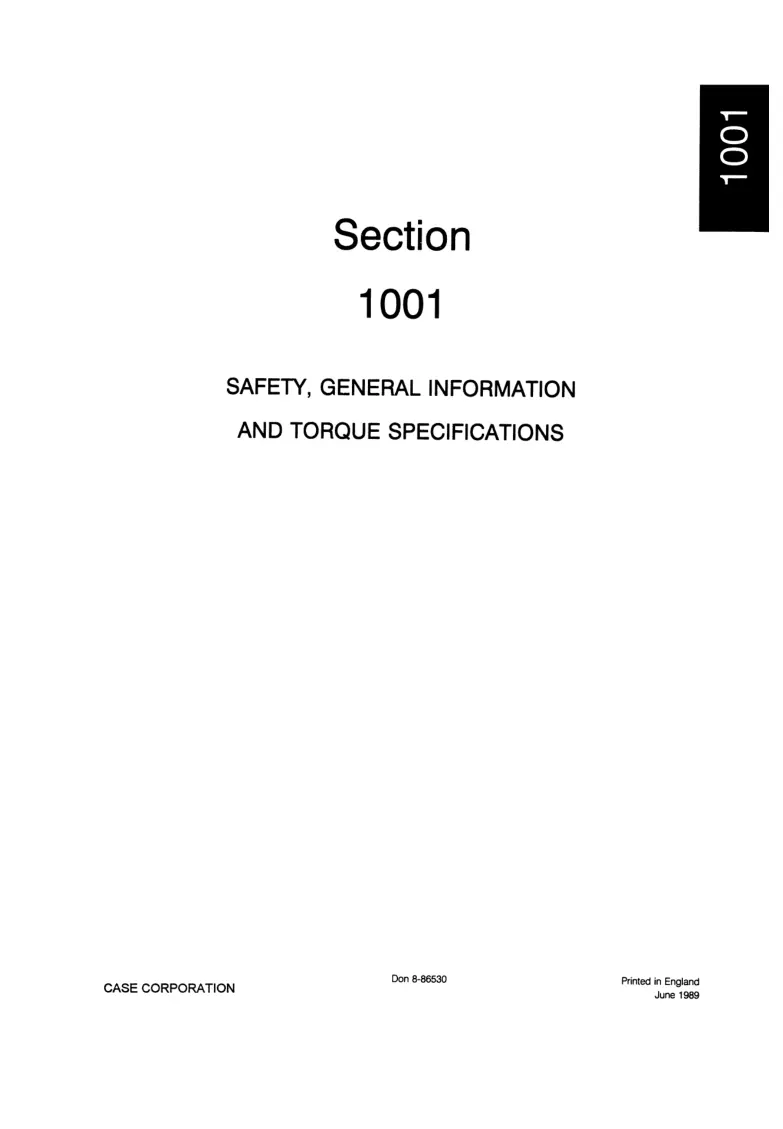 Case IH 4210/4220/4230/4240 Tractors Service & Repair Manual preview page 3