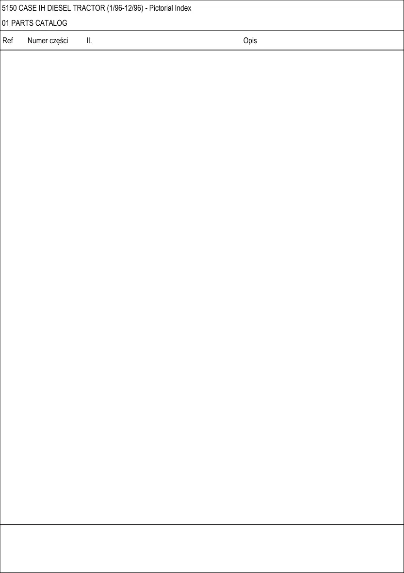 Case IH 5150 Diesel Tractor Parts Manual preview page 2