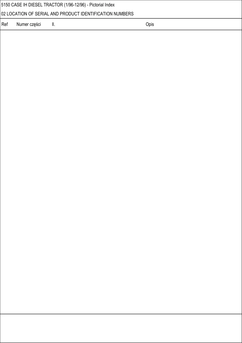 Case IH 5150 Diesel Tractor Parts Manual preview page 4