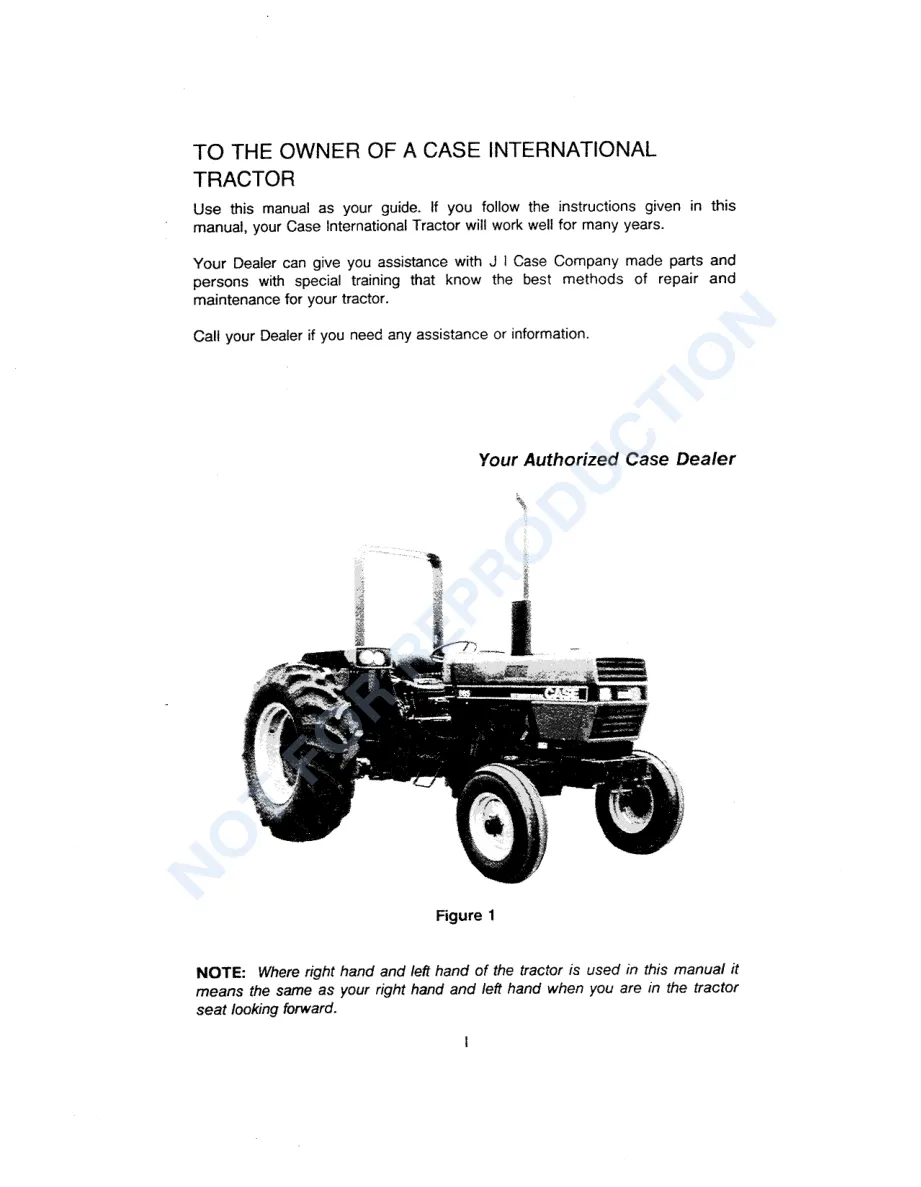 Case IH 585 Tractor Service & Repair Manual preview page 2