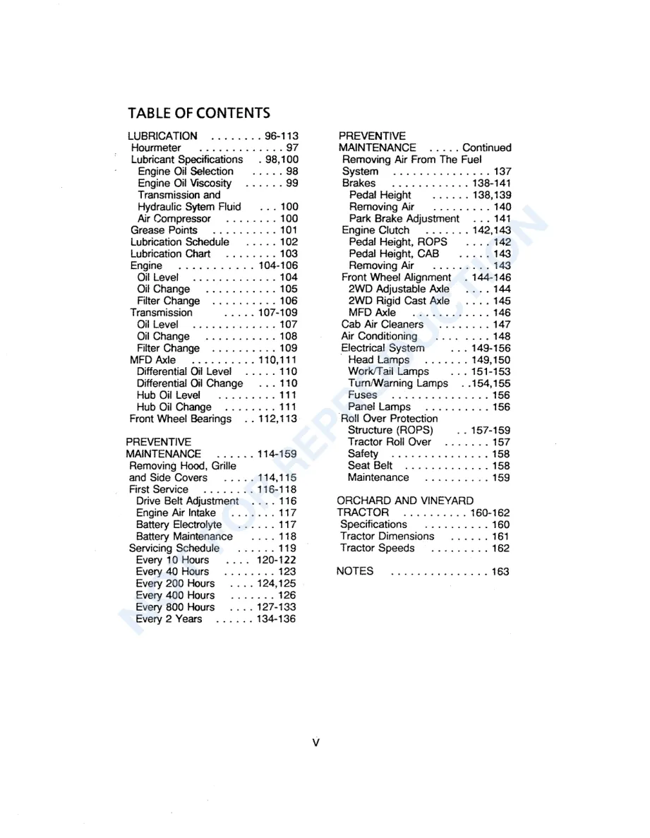 Case IH 585 Tractor Service & Repair Manual preview page 6