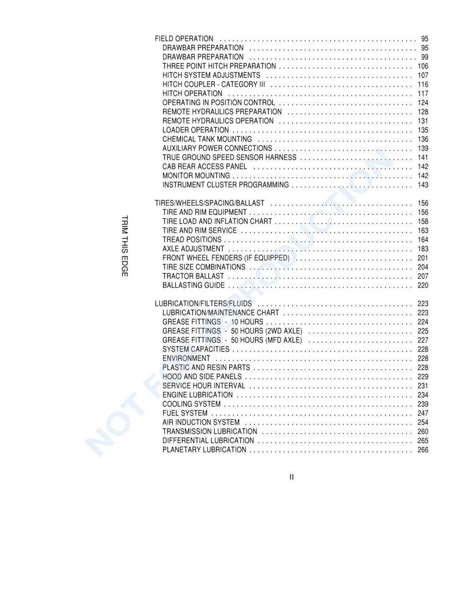 Case IH 8930 8940 8950 Tractor Operator's Manual preview page 5