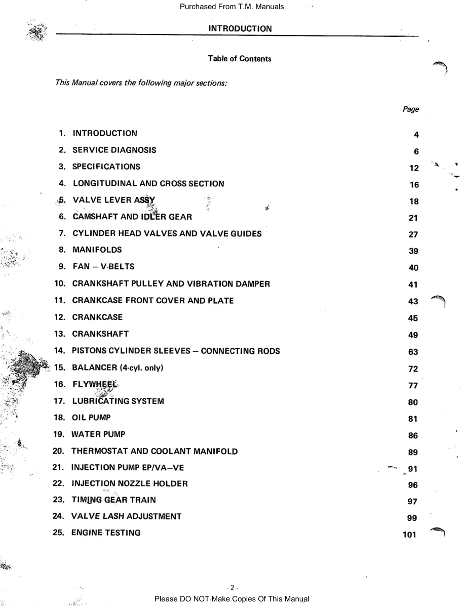 Case IH 956/1056 Tractors Service & Repair Manual preview page 3