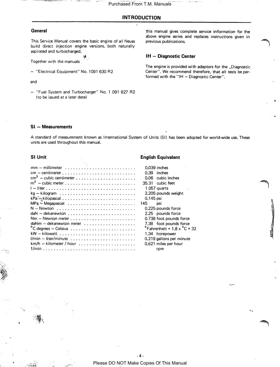 Case IH 956/1056 Tractors Service & Repair Manual preview page 5