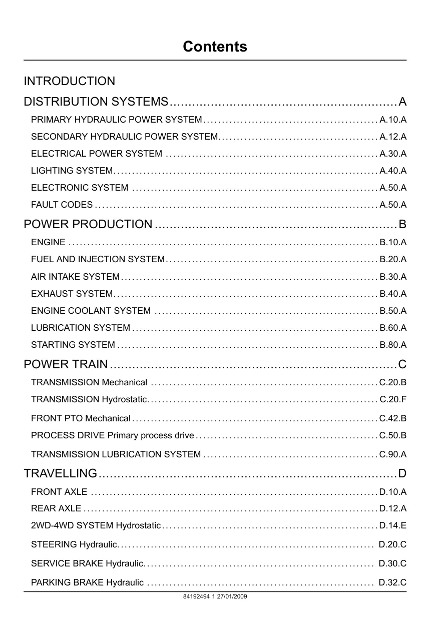 Case IH AF7120 AF8120 AF9120 CombineS Service & Repair Manual preview page 3