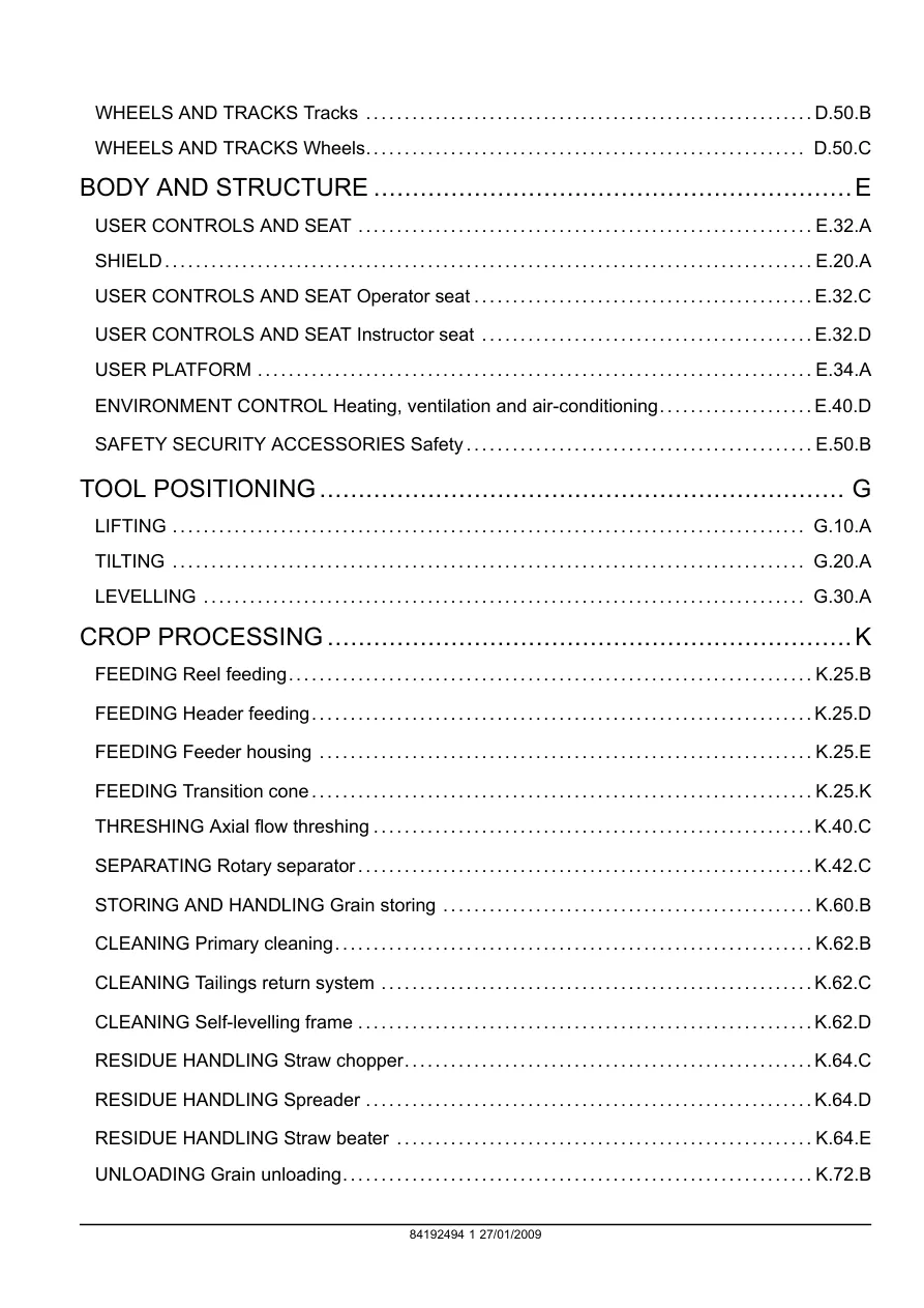 Case IH AF7120 AF8120 AF9120 CombineS Service & Repair Manual preview page 4