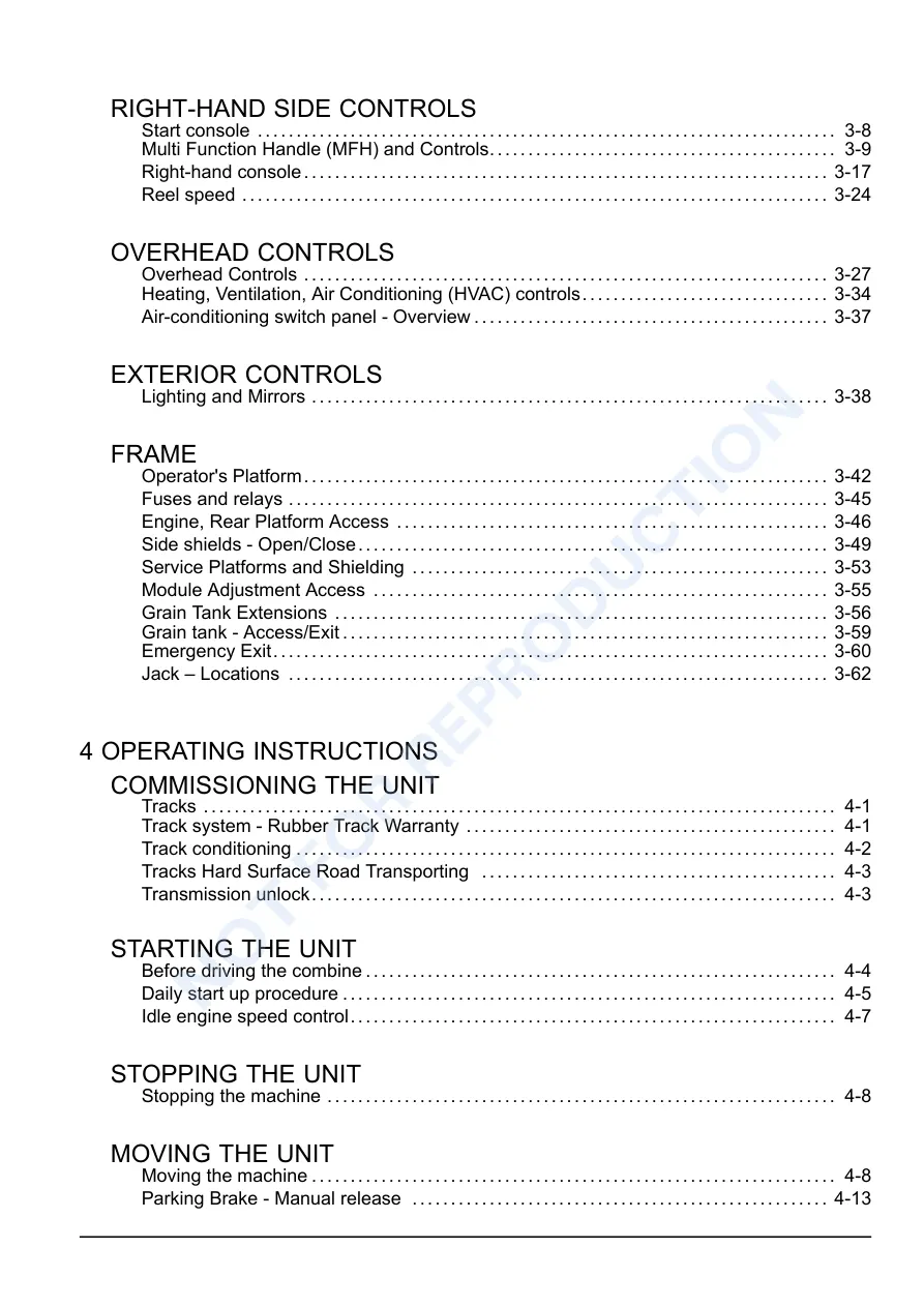 Case IH Axial Flow 7230 8230 9230 Combine Operator's Manual preview page 3