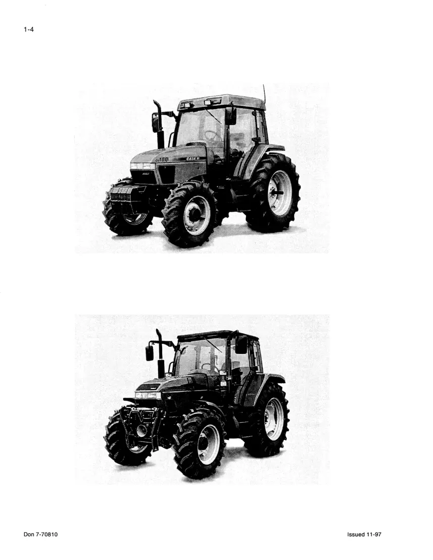 Case IH CX50/CX60/CX70/CX80/CX90/CX100 Tractors Service & Repair Manual preview page 6