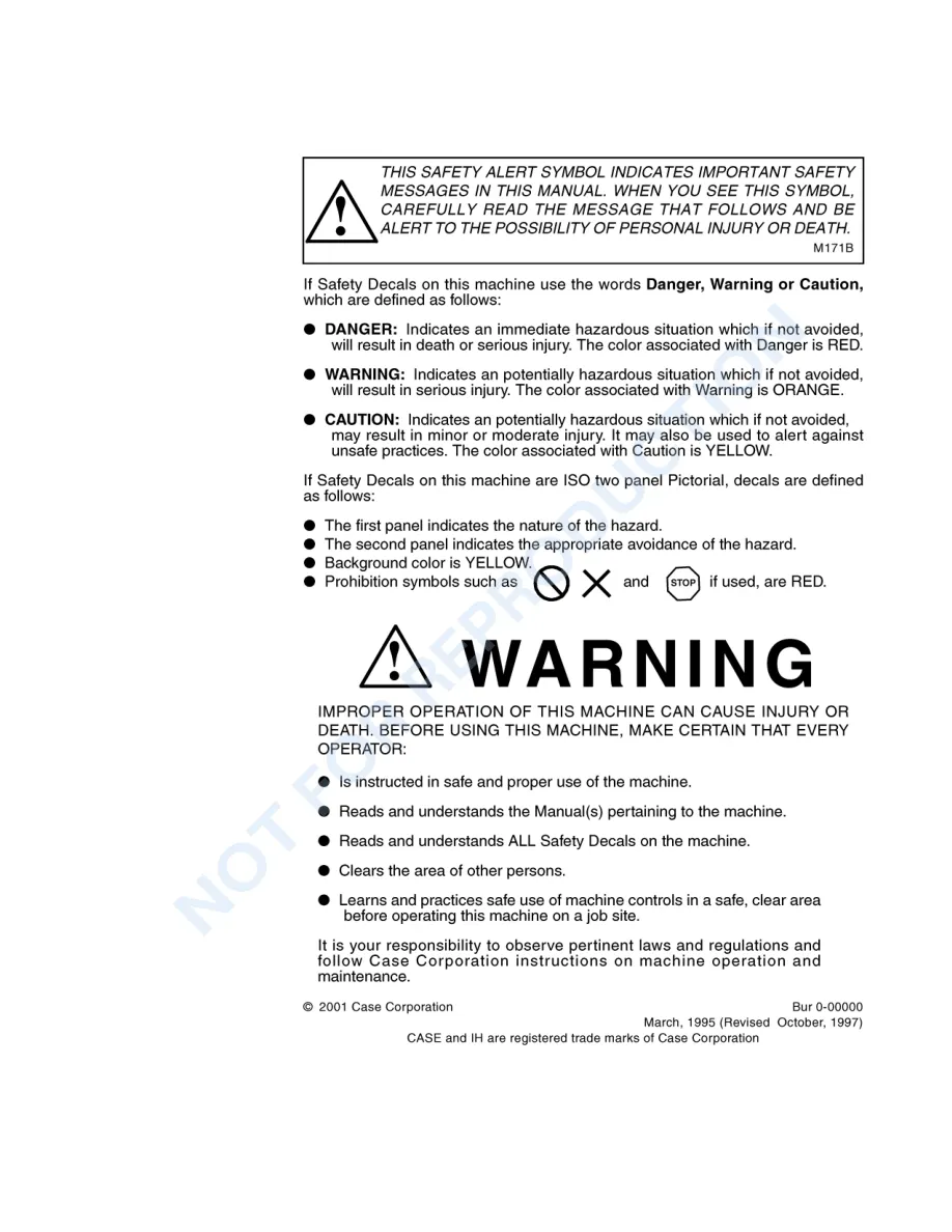 Case IH David Brown 1210 1212 Tractor Operator's Manual preview page 2