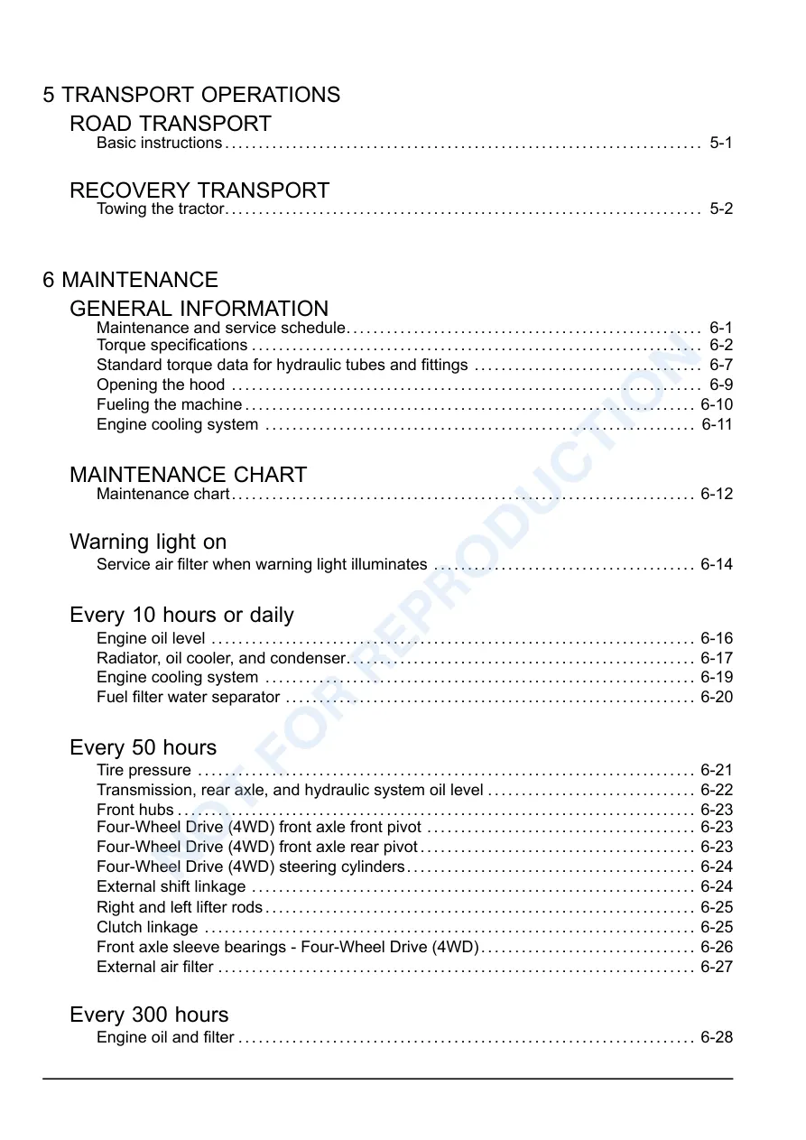 Case IH Farmall 110A 120A 125A 140A Tractor Operator's Manual preview page 4