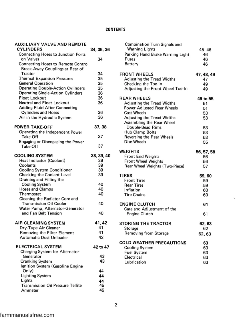 Case IH International 574 Tractor Service & Repair Manual preview page 4