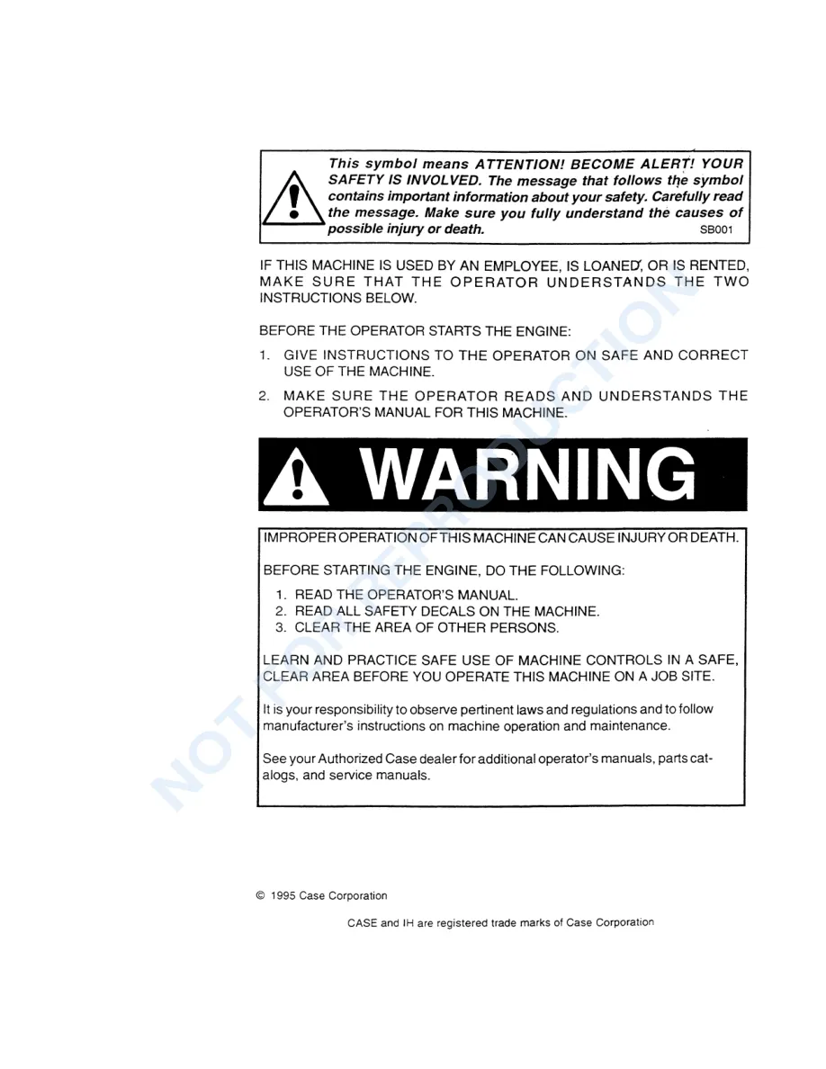 Case IH International 685 Tractor Service & Repair Manual preview page 2