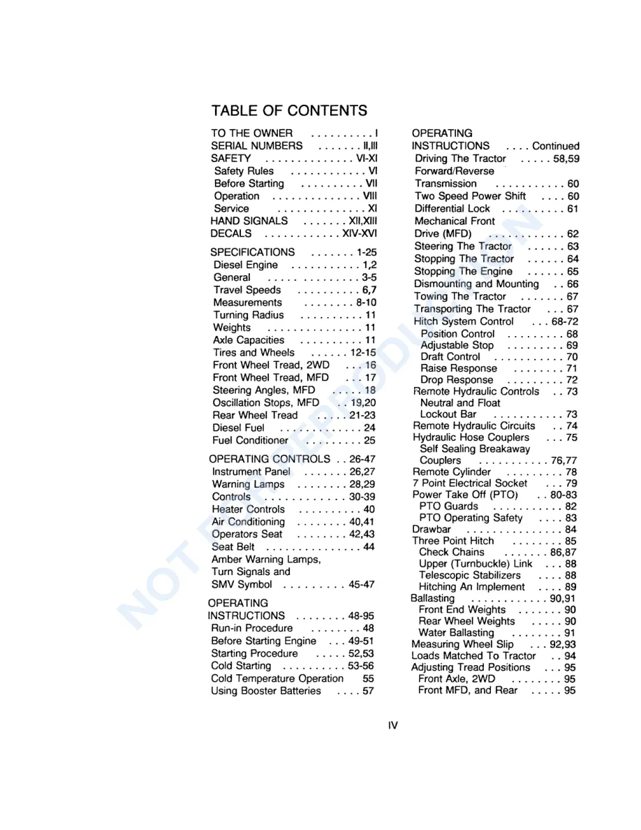 Case IH International 685 Tractor Service & Repair Manual preview page 6