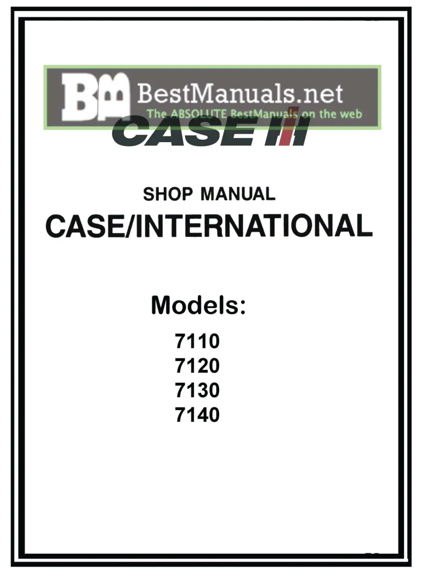 Case IH International Magnum 7120 Tractor Service & Repair Manual preview page 1