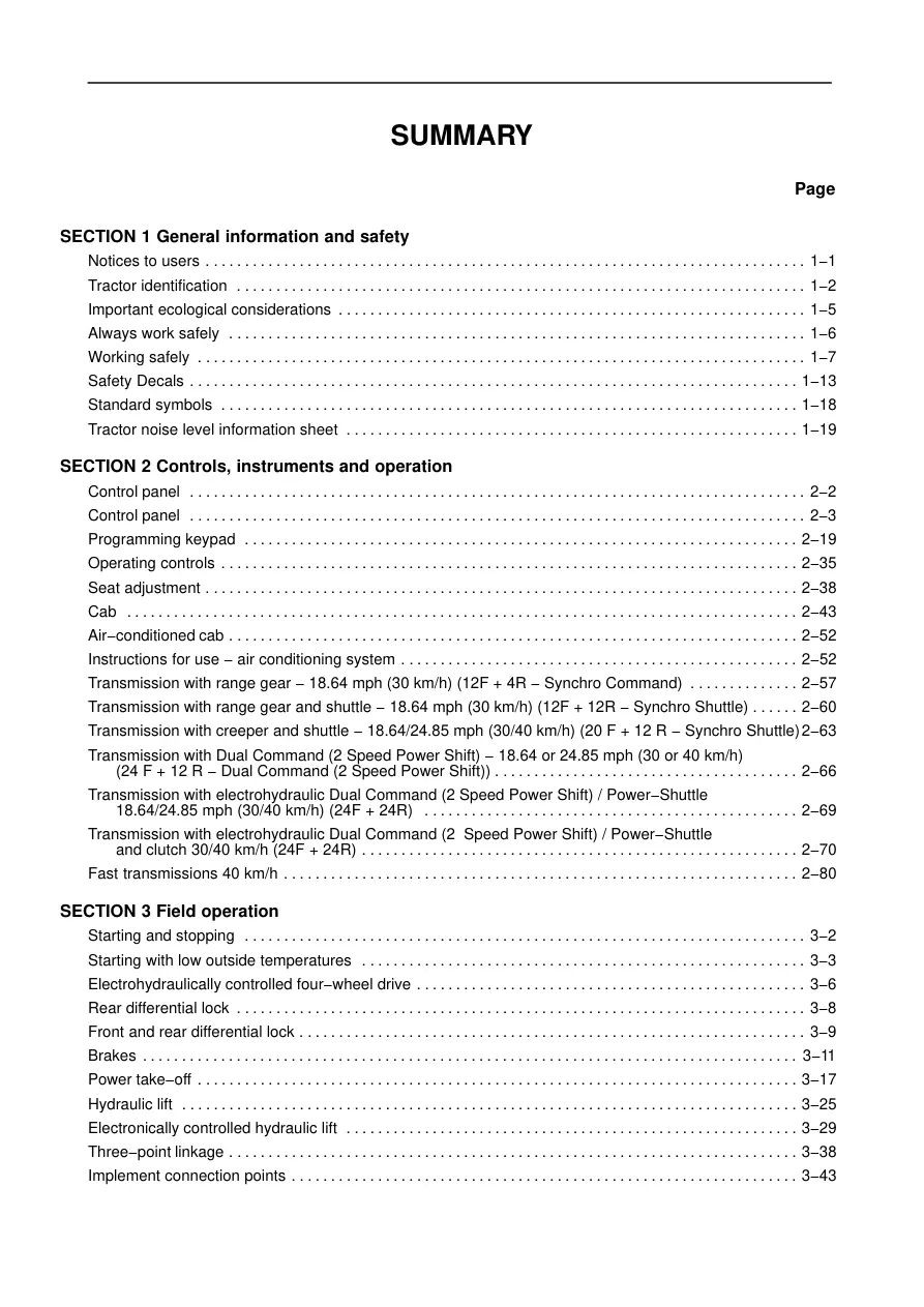 Case IH JX Tractors (JX1070U/JX1080U/JX1090U/JX1100U) Operator's Manual preview page 6