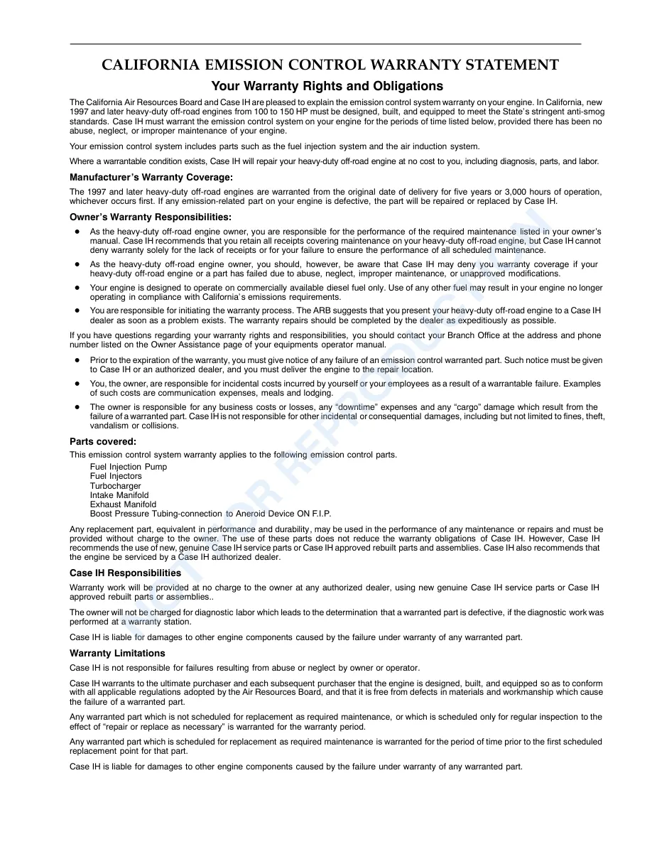 Case IH JX80U JX90U JX100U Tractor Operator's Manual preview page 4