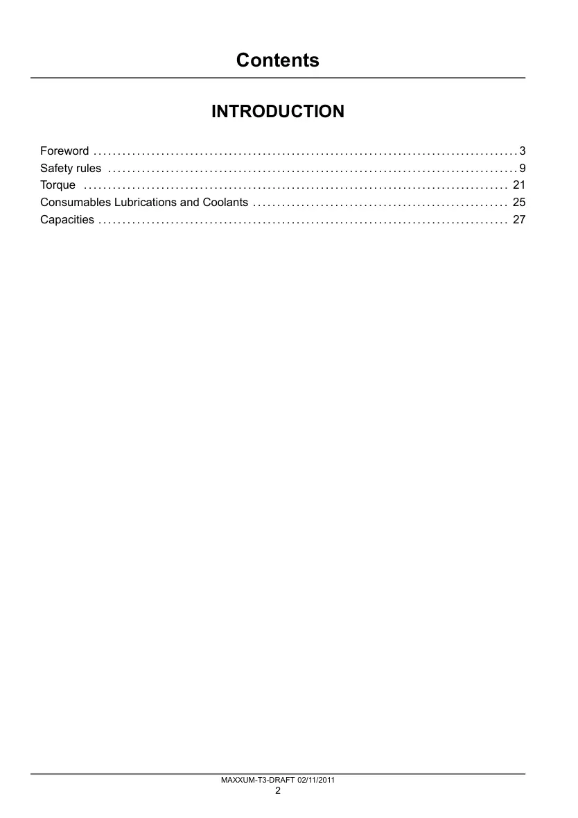 Case IH Maxxum 100 & 110 115 120 125 130 140 Tractor Service & Repair Manual preview page 6