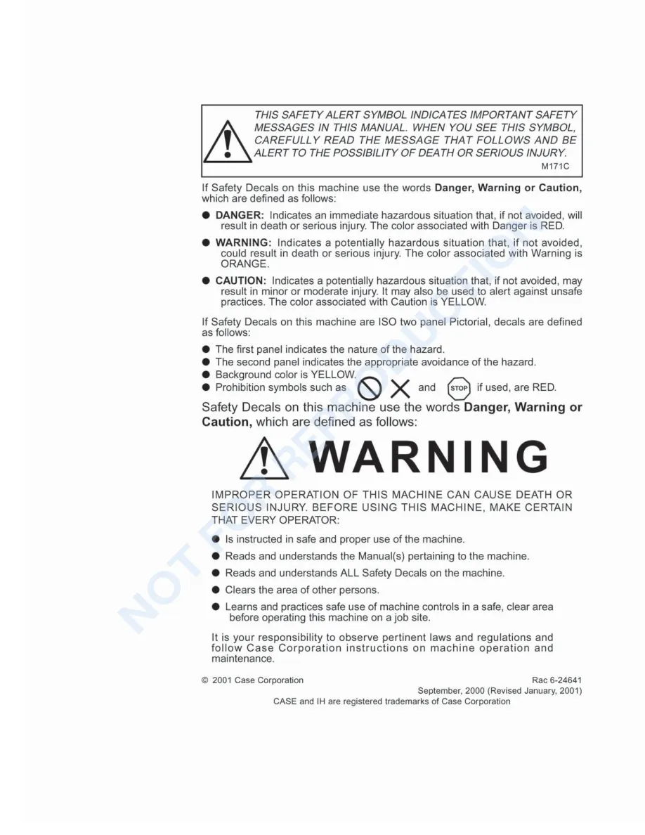 Case IH MX150 MX170 Tractor Operator's Manual preview page 2