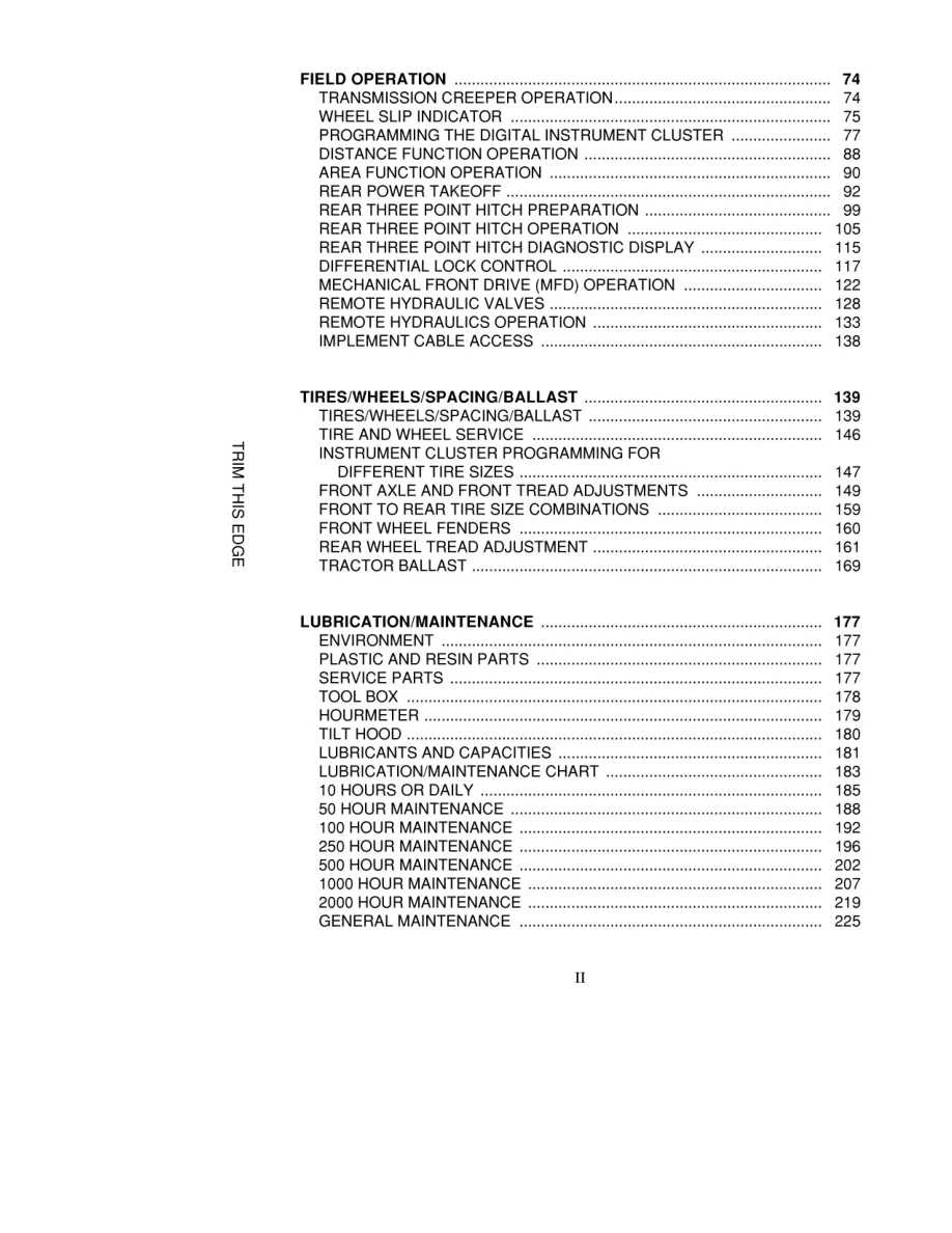 Case IH MX80C MX90C MX100C Tractor Operator's Manual preview page 4