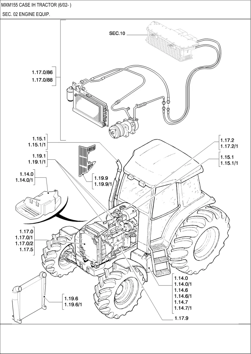 Case IH MXM 155 Tractor Parts Manual preview page 5
