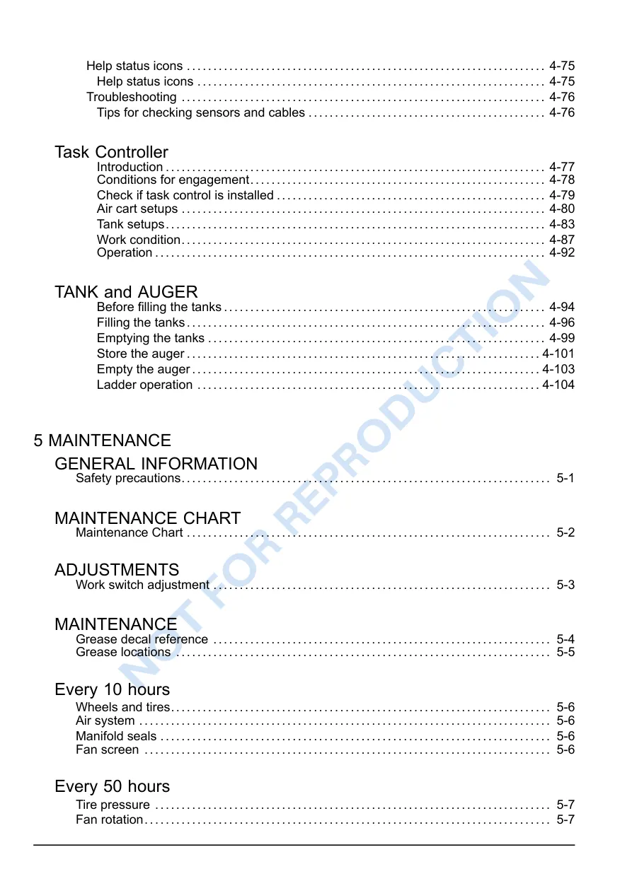 Case IH Precision Air 3580 Cart Planter Operator's Manual preview page 4