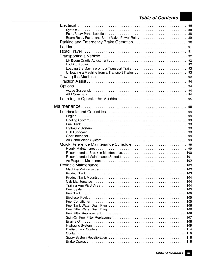 Case IH SPX4420 Patriot Sprayer Operator's Manual preview page 5
