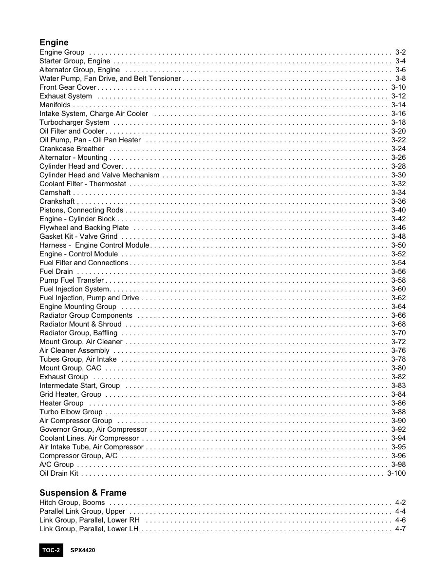 Case IH SPX4420 Patriot Sprayer Parts Manual preview page 3