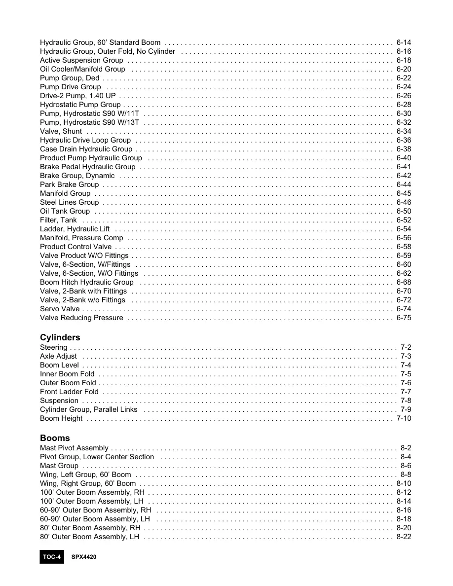Case IH SPX4420 Patriot Sprayer Parts Manual preview page 5