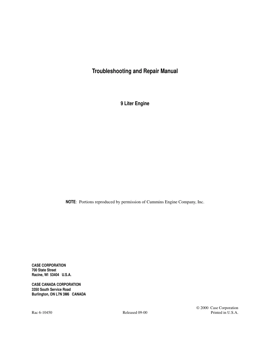 Case IH STX440 Tractor Service & Repair Manual preview page 1