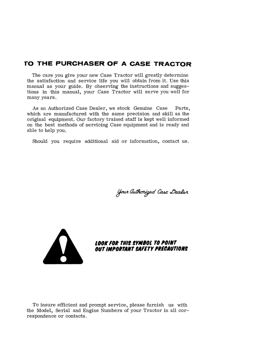 Case International 470 & 570 Tractor Service & Repair Manual preview page 2