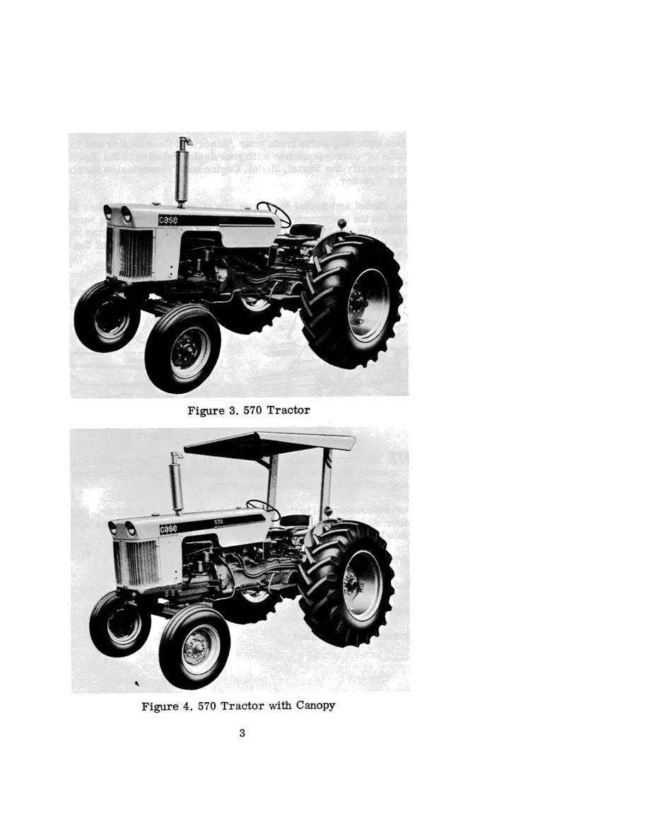Case International 470 & 570 Tractor Service & Repair Manual preview page 4