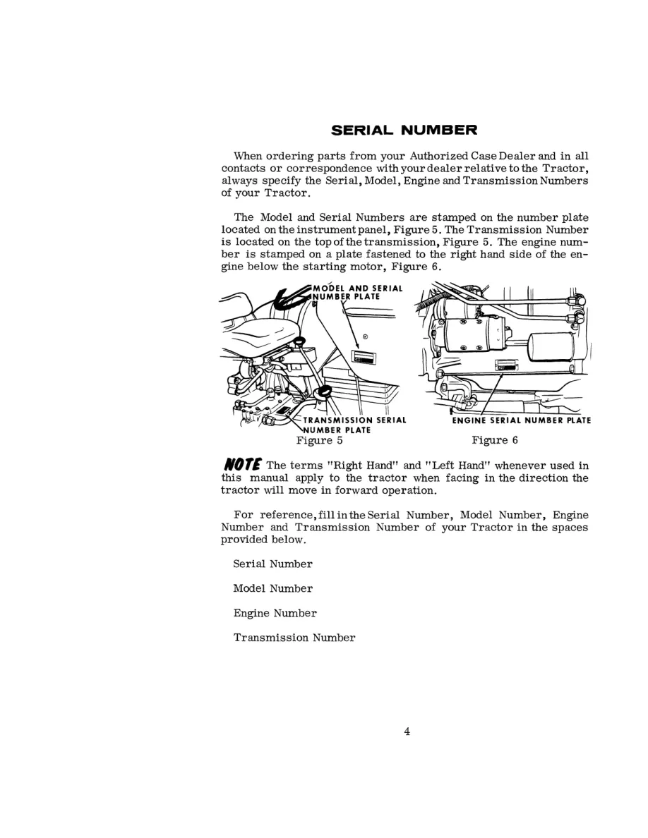 Case International 470 & 570 Tractor Service & Repair Manual preview page 5