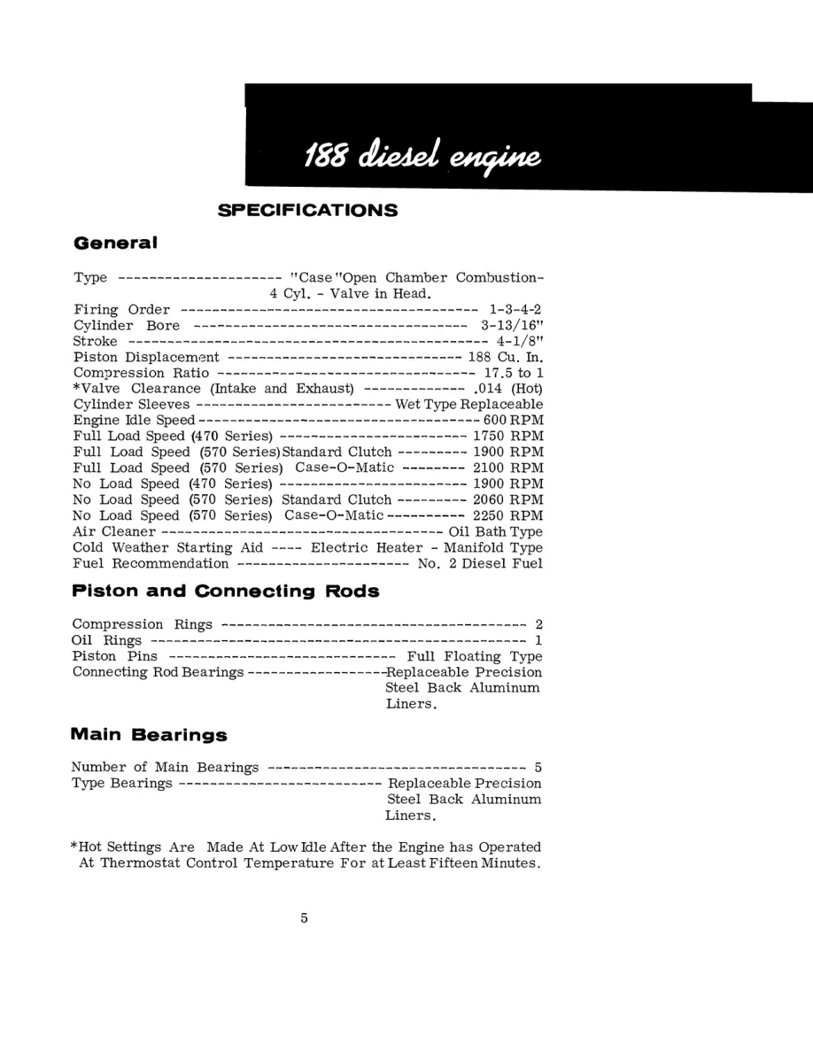 Case International 470 & 570 Tractor Service & Repair Manual preview page 6