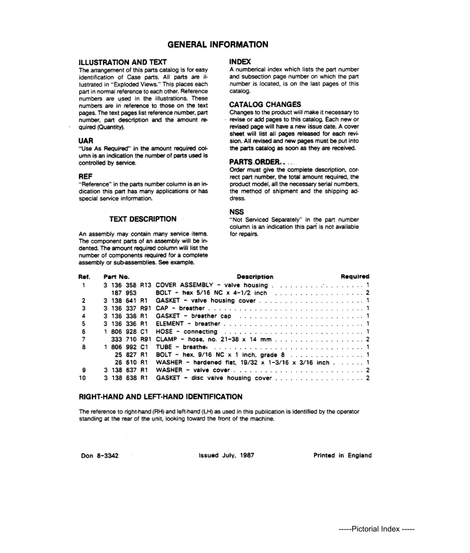 Case International 485 Tractor Parts Manual preview page 2
