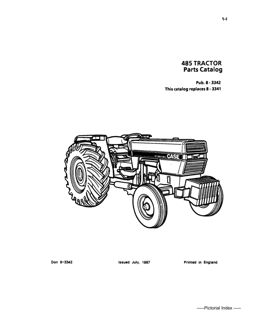 Case International 485 Tractor Parts Manual preview page 4