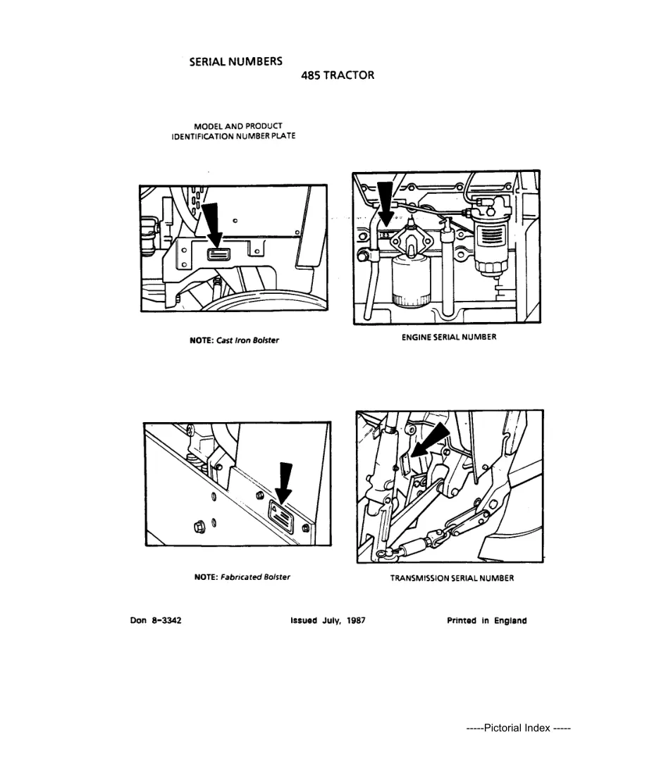 Case International 485 Tractor Parts Manual preview page 6