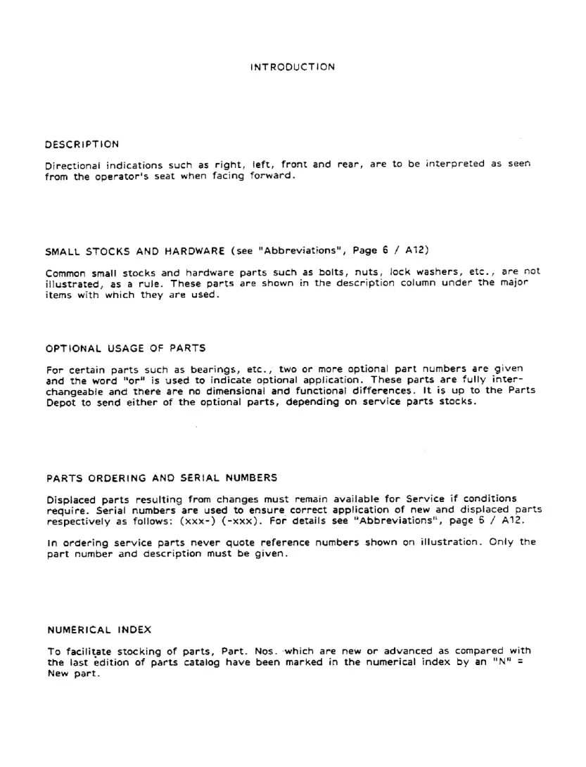 Case International IH 1055 Tractor Parts Manual preview page 3