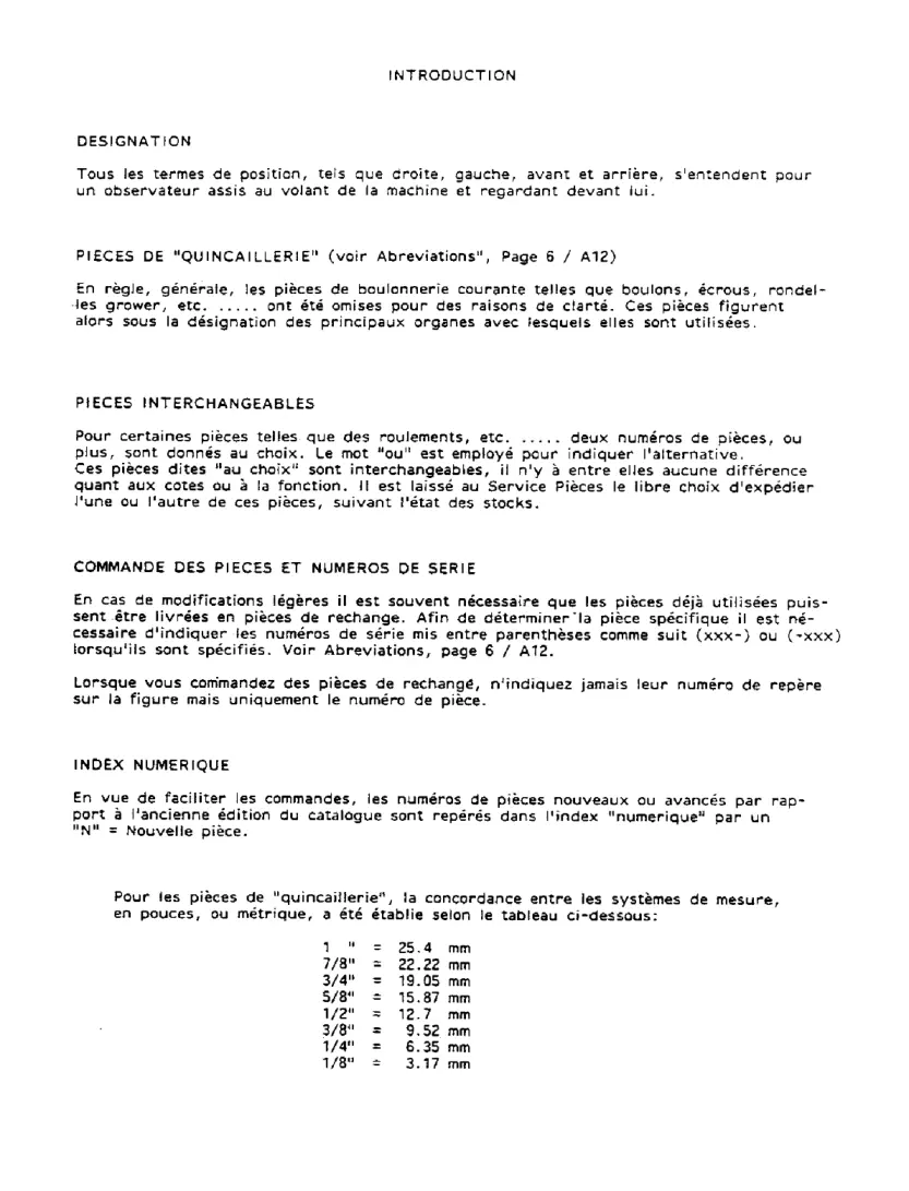 Case International IH 1055 Tractor Parts Manual preview page 4