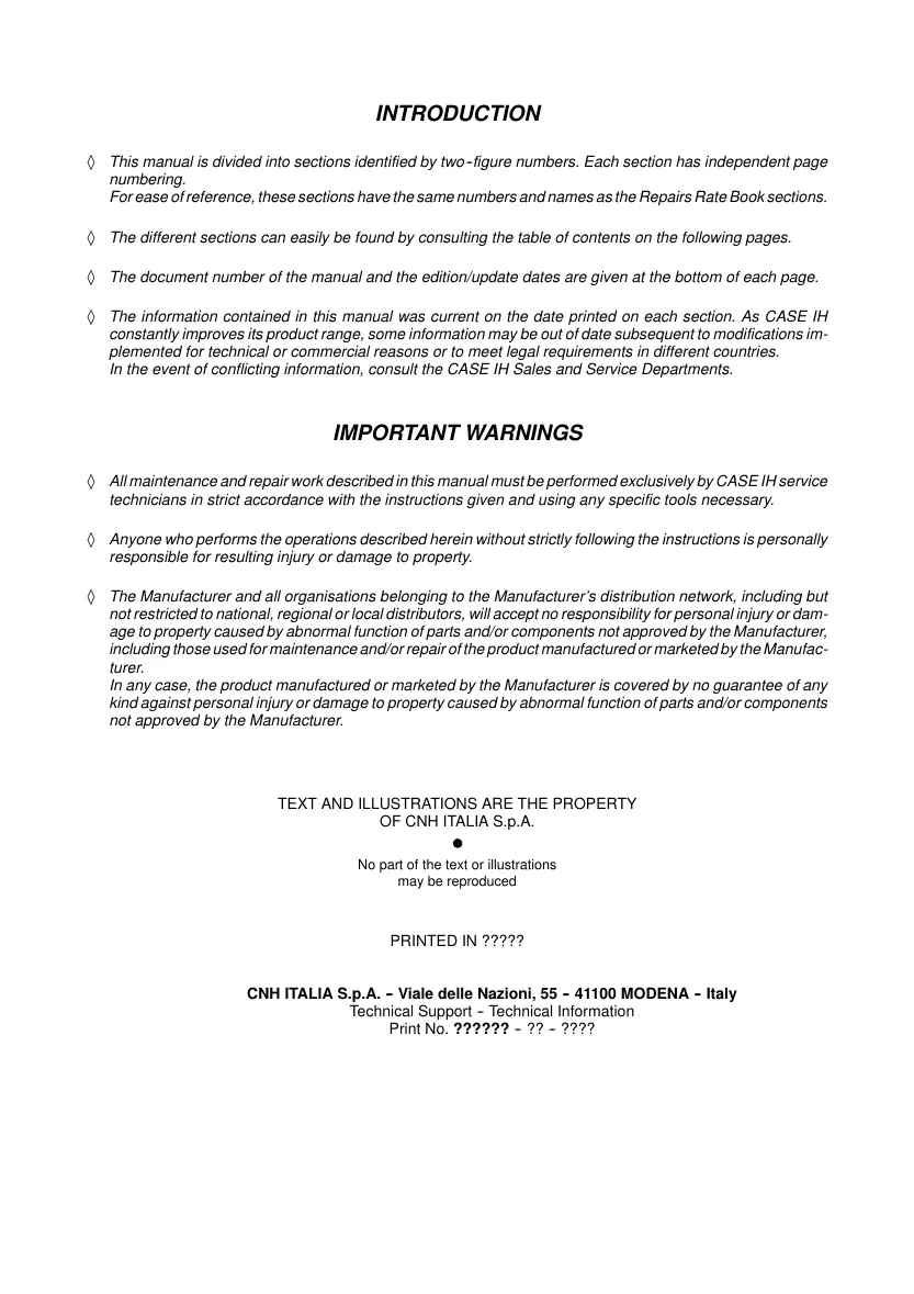 Case JX Series Tractors Service & Repair Manual preview page 2