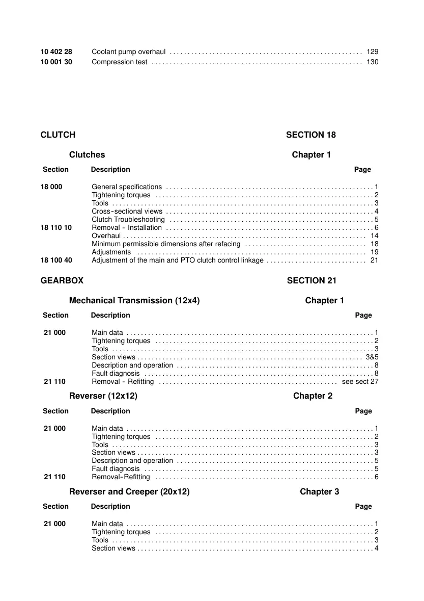 Case JX Series Tractors Service & Repair Manual preview page 4