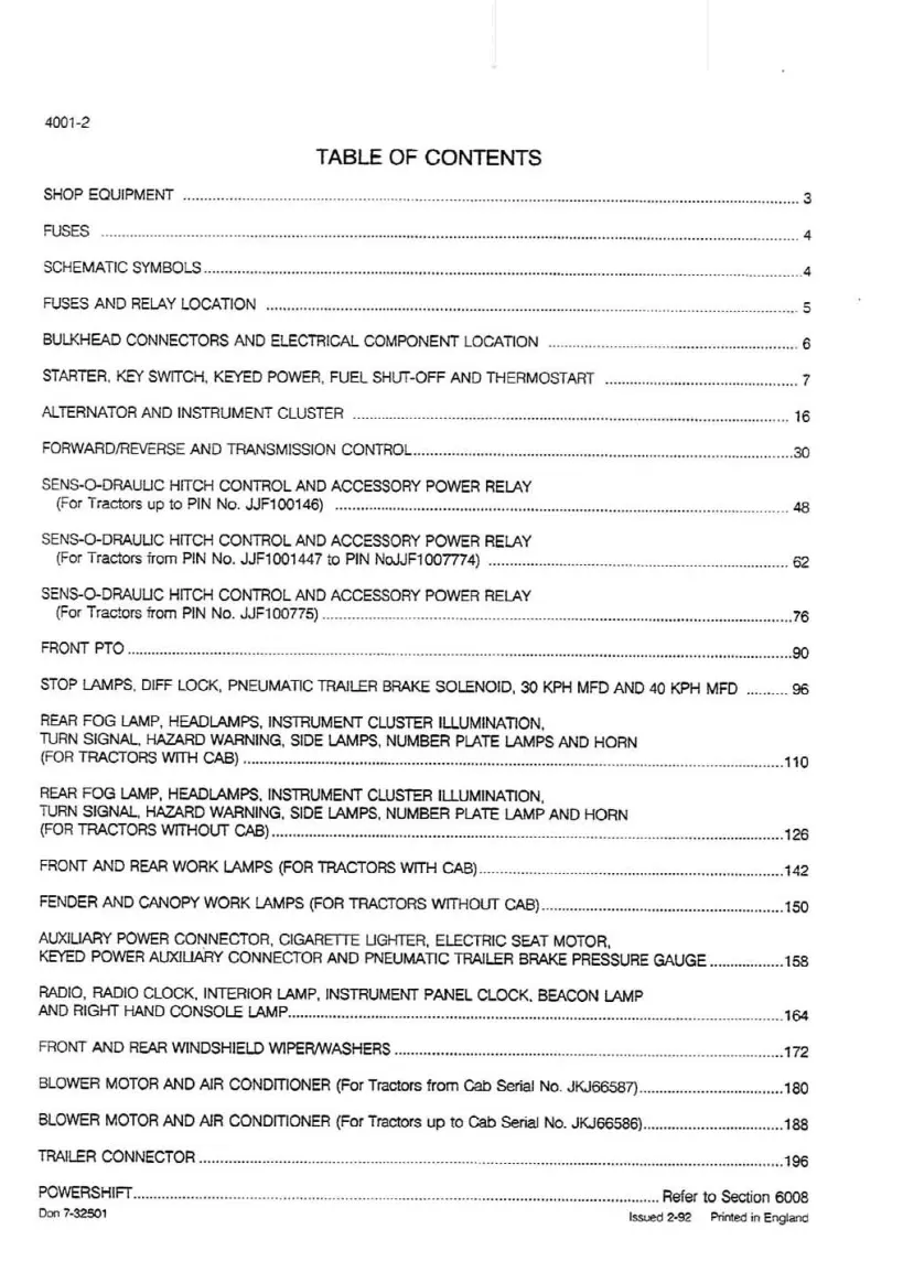 Case Maxxum 5100 Series Tractor Service & Repair Manual preview page 2