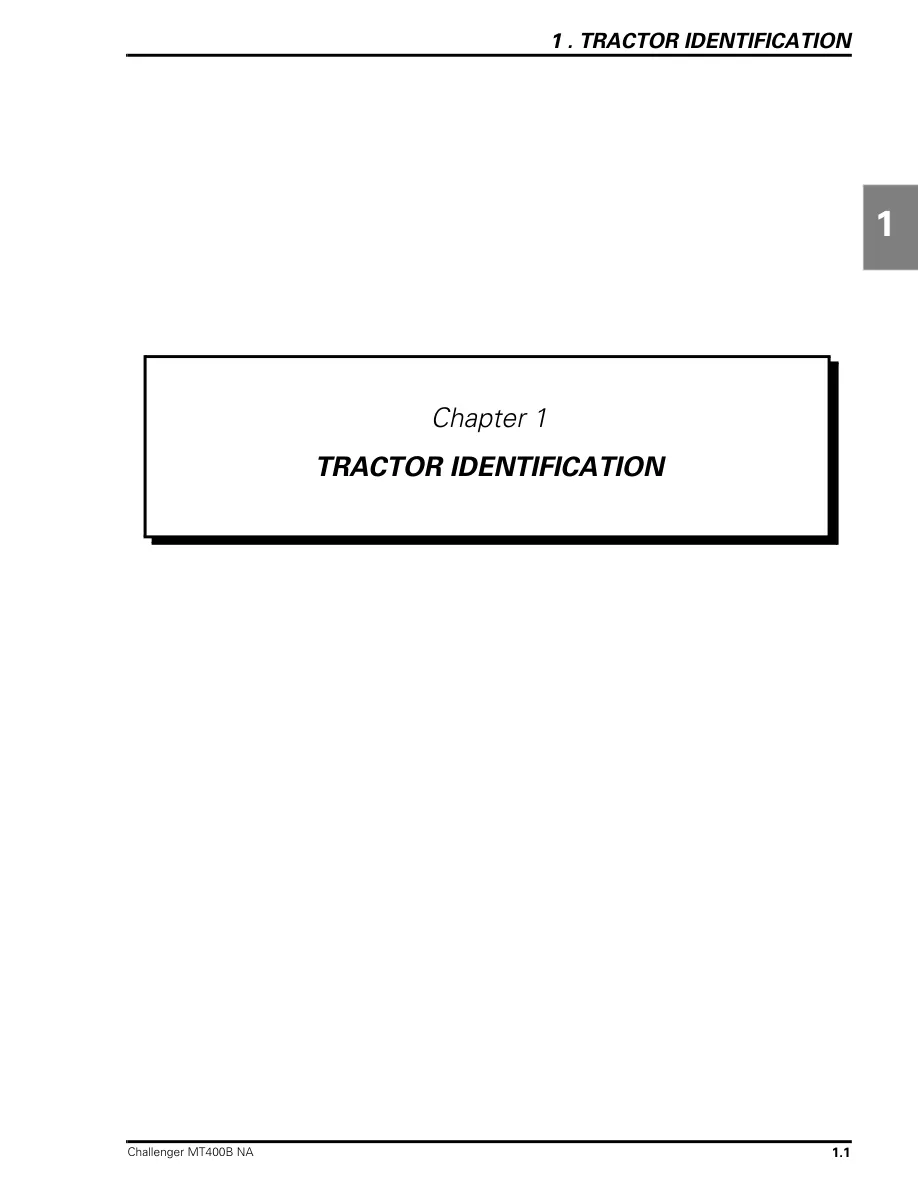 Challenger MT425B-445B-455B-465B Tractor Operator's Manual preview page 5