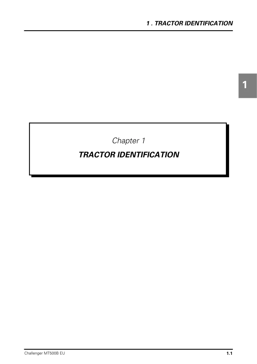 Challenger MT525B-535B-545B-555B-565B-575B Series Tractor Operator's Manual preview page 5