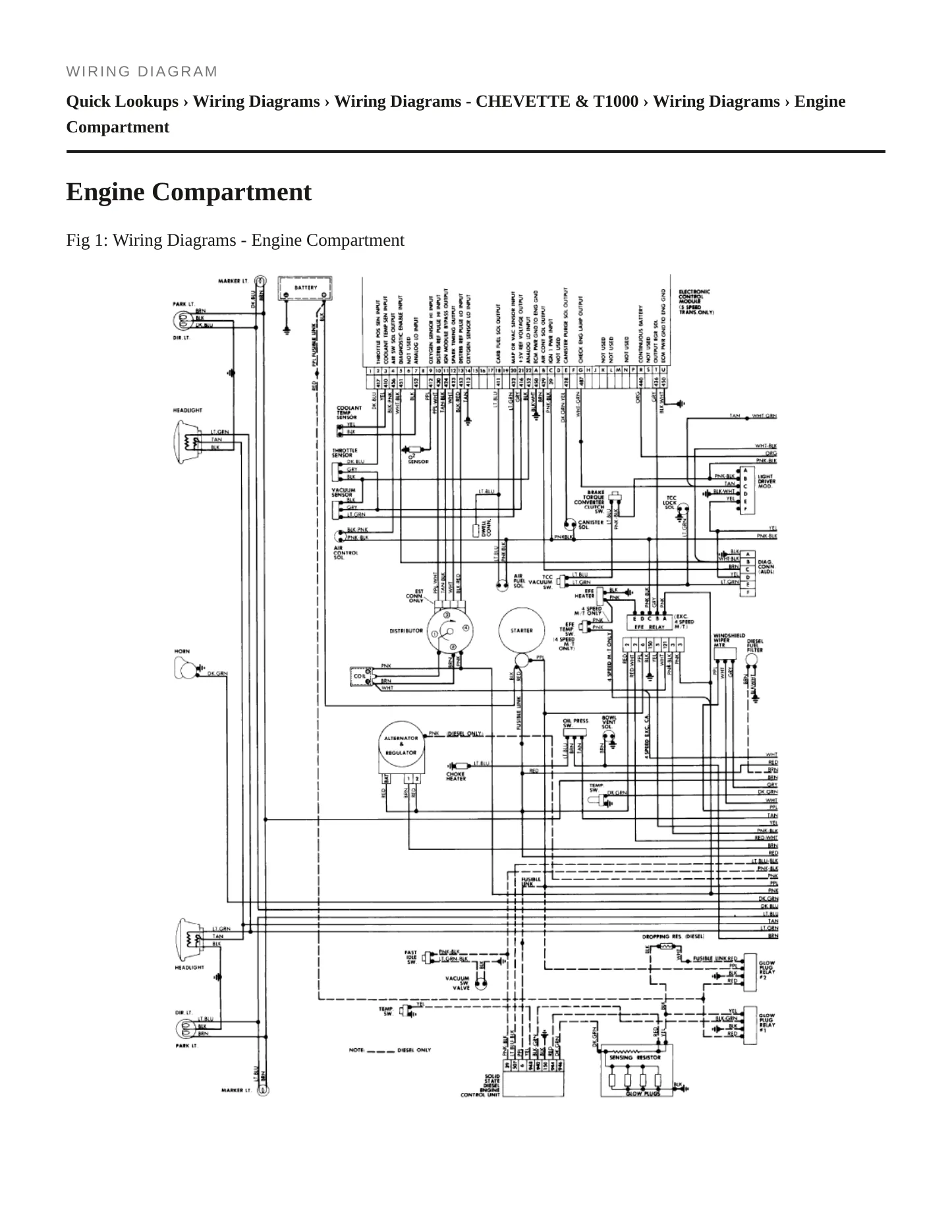 1982 Chevrolet Chevette Service and Repair Manual preview page 7